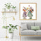 Hand Painted Oil Paint by Numbers DIY Two Girls Drawing Wall Art Decoration Gift