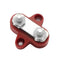 Bus Bar Terminal Block Heavy Duty Dual M6 Power Distribution Stud (Red)