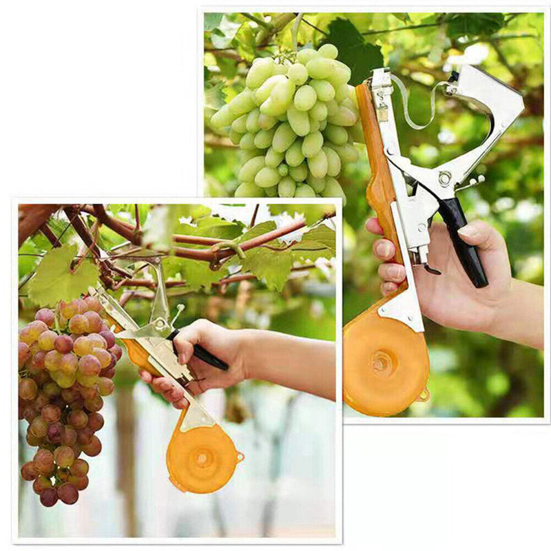 Tying Machine Grape Tomato Plant Branch Hand Binding Garden Tools (Yellow) Newly