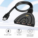 HW-4K301X 3 Port Mini HDMI-compatible Splitter 3 in 1 out 4K Adapter Switch
