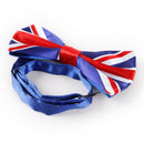 Printed Bow Tie Flexible Polyester Necktie Fashion Casual Tie with National Sign