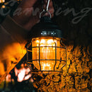 LED Camping Light USB Rechargeable Portable Outdoor Tent Lamp with Hook (A)