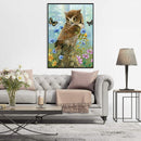 5D DIY Full Drill Diamond Painting Flower Owl Cross Stitch Embroidery Home