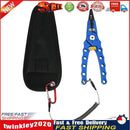 Outdoor Spring Fishing Lures Pliers Fish Hook Remover Line Cutter (Blue) Newly