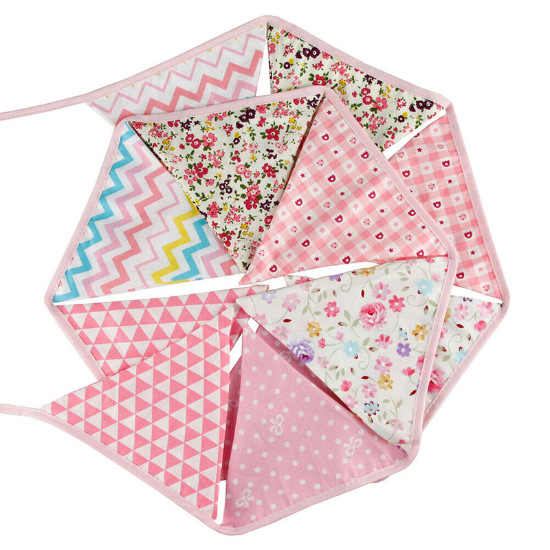 Cloth Wedding Bunting Decor Flag Party Girl Birthday Baby Garland Decor