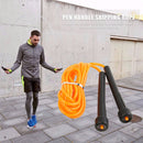 Workout Sport Adjustable Skipping Rope Fitness PVC Jumping Rope (Orange)