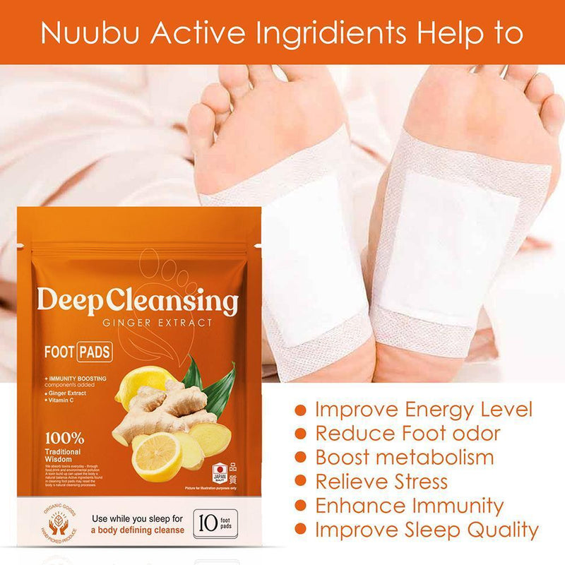 Bamboo Vinegar Ginger Foot PatchRelieve Fatigue Improve Sleep Quality(old)