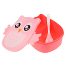 Cartoon Owl Lunch Box Food Fruit Storage Container Portable Bento Box(Pink) UK