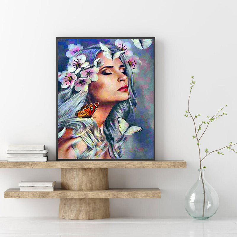 Butterfly Beauty Oil Paint By Numbers Kits Canvas Picture Wall DIY (B725)