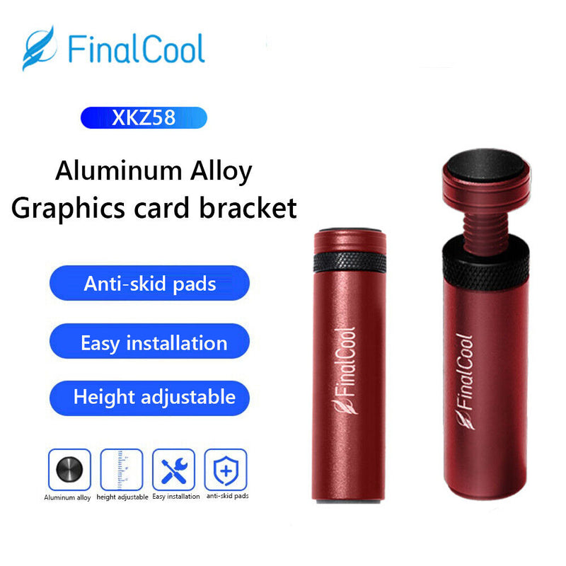 FinalCool XKZ58 Magnetic Telescopic Graphics Card Holder Jack (Red Black)