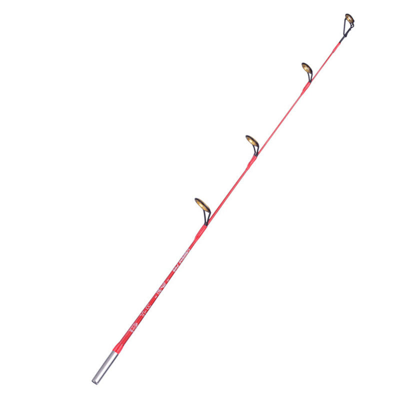 Fishing Rod Round Tip Short Section Outdoor Fishing Tackle (36cm Hard Tone)