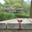Outdoor Aluminum Ground Peg Spring Nail Camping Tent Windproof Fixed Hook Buc
