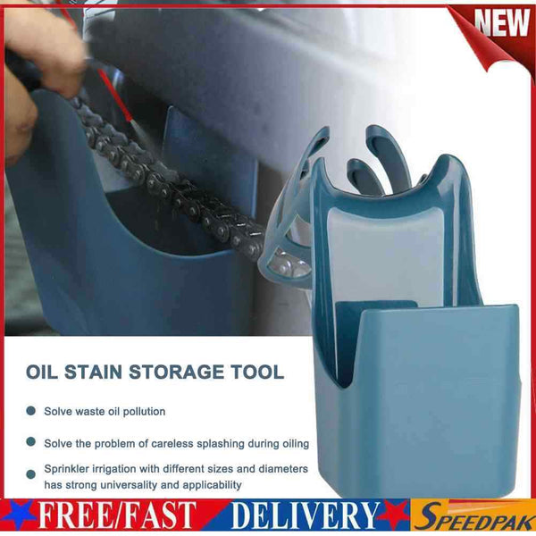 Portable Bike Chain Oil Storage Box Accessories Universal for Motorcycle Bi #F