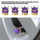 4x Car Rhinestone Wheel Tire Valve Caps Tyre Rim Stem Air Cover (Purple) Newly