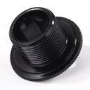 M18 MTB Bike Crank Cover Screw Cap Aluminum Alloy Crankset Fitting (Black)