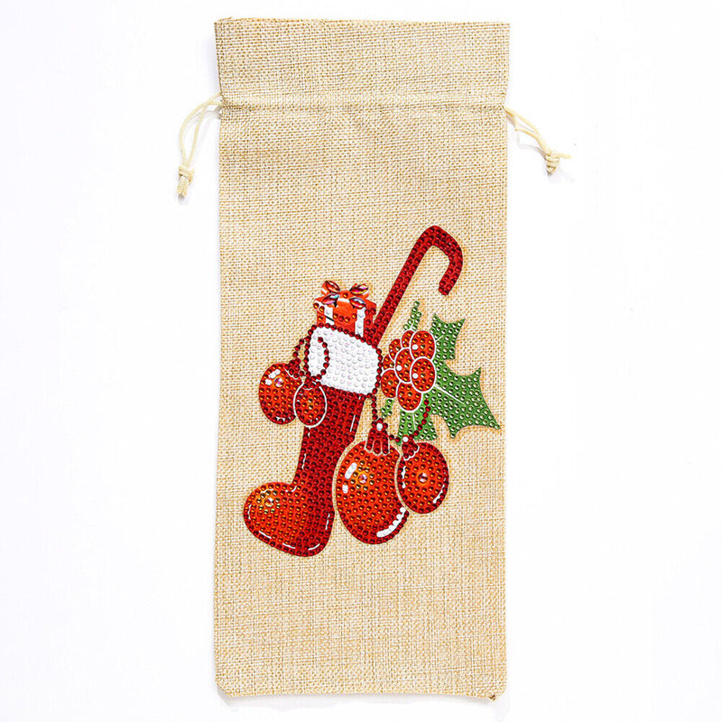 Diamond Painting Wine Bag 5D DIY Mosaic Special Drill Bottle Bag (TB014) Newly