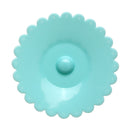 Lace Silicone Diamond Cup Lid Thermal Insulation Cup Cover (Baby Blue)