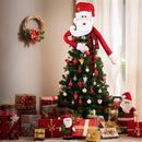 Home Decor Topper Cover Santa Claus Hat Xmas Tree Ornaments Christmas Tree Top