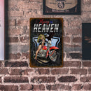 20x30cm Retro Beauty Motorcycle Tin Painting Rectangular Metal Signs (C) Newly