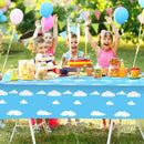 Blue Sky Cloud Tablecloth Pool Beach Birthday Party Disposable Table Covers