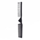 Folding Hair Comb Anti Static Plastic Foldable Beard Pocket Brush (Black) Newly