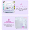 10 inch Round Portable Cake Box Fresh-keeping Case Birthday Decor (Blue) Newly