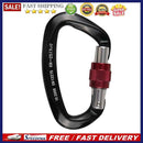 25KN Rock Climbing Carabiner D-Shaped Locking Screwgate Carabiner Hot-Forged