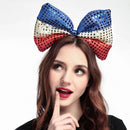 Fashion Sequins Crown Red White Blue UK Union Flag Queen's Jubilee Headband