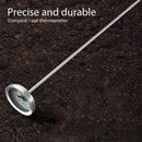 Compost Soil Tester Meter Probe Stainless Steel Thermometer Temperature Monitor