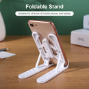Foldable Tablet Holder Height Adjustable Smart Phone Cooling Stand (White) Newly