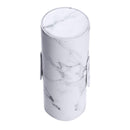 Travel PU Marbling Makeup Brushes Pen Holder Storage Cosmetic Case Box(M)