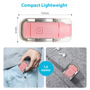 Book Night Reading Light - USB Rechargeable Clip-on Mini LED Lamp (Pink)