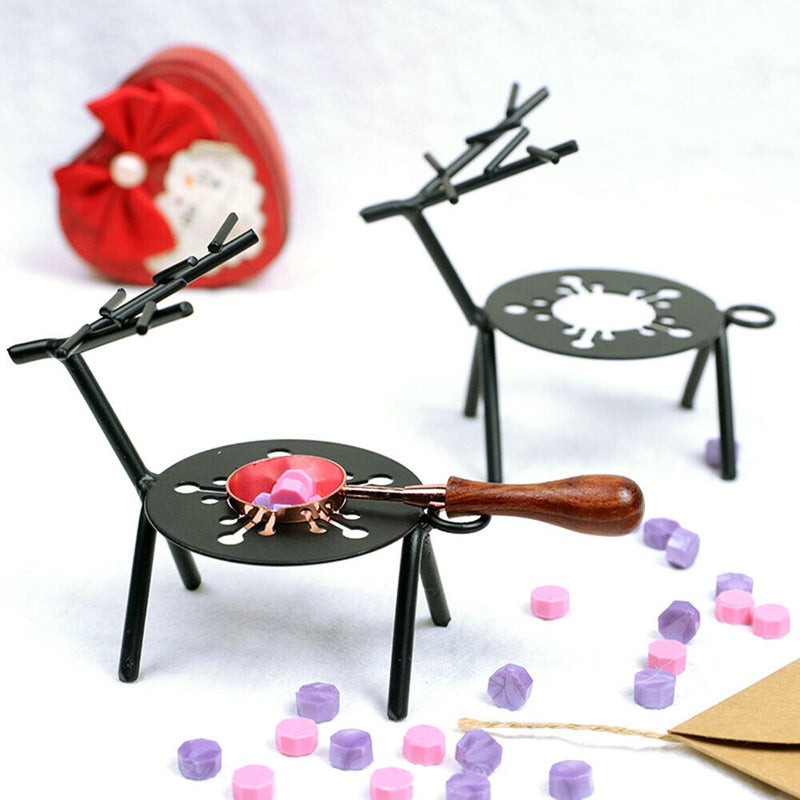 Sika Deer Retro Sealing Wax Furnace Tripod Metal Fire Paint Wax Seal Stamp Stove