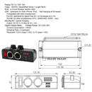 Cigarette Lighter Socket USB Car Charger Voltmeter with Rocker Switch+Wire Newly
