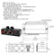 Cigarette Lighter Socket USB Car Charger Voltmeter with Rocker Switch+Wire Newly