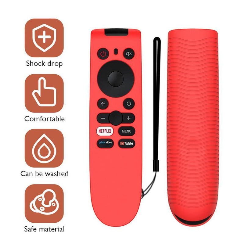 Remote Controller Case Silicone for OnePlus TV Y Series Y1 43/Y1 32 (Red)