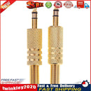 2pcs Stereo 3.5mm 1/8in Headphone Earphone DIY Audio Jack Plug Connectors Newly