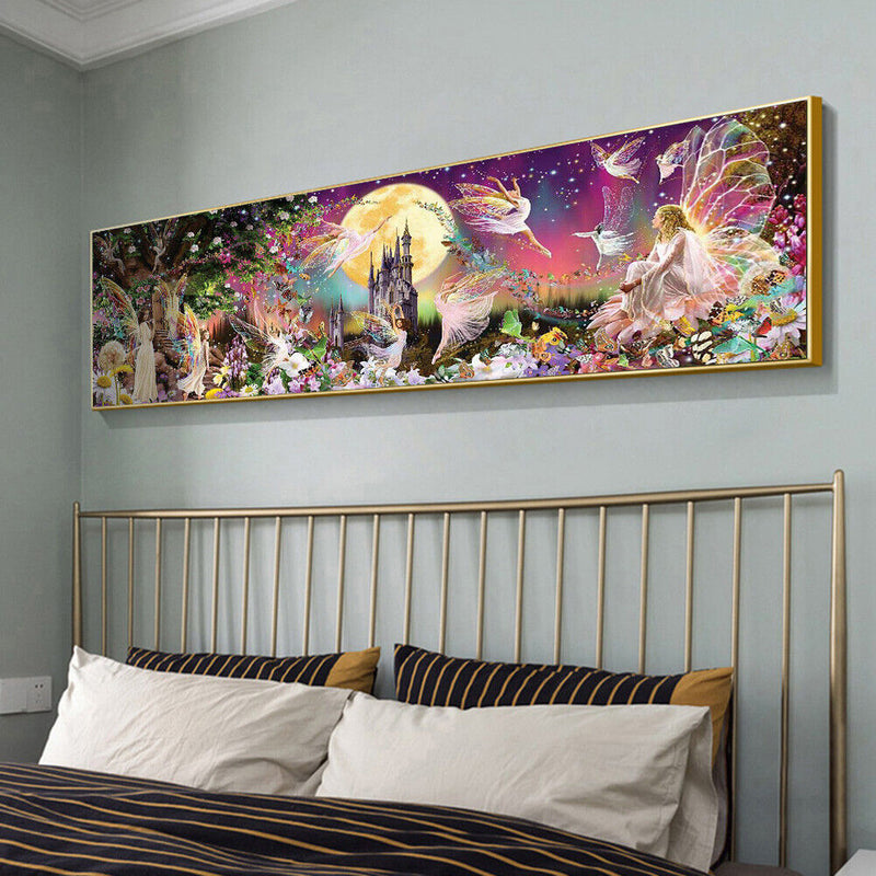 Flower Angel DIY Mosaic Rhinestone Picture Full Square Drill Diamond Painting