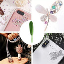 5D Diamond Painting Point Drill Pen Feather Shape DIY Craft Picker Tools (Green)