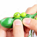 Extrusion Soybean Cute Key Chain Squeeze Bean Stress Relieve Phone Charm