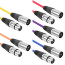 5PCS 1m XLR 3Pin Cable Male to Female Shielded Microphone Wire Cord