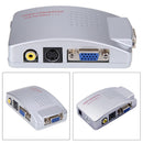PC Laptop VGA to TV RCA Composite S-video Switch Converter Signal Adapter