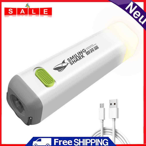 USB Rechargeable Portable LED Torch 300lm Waterproof Camping Tent Flashlight