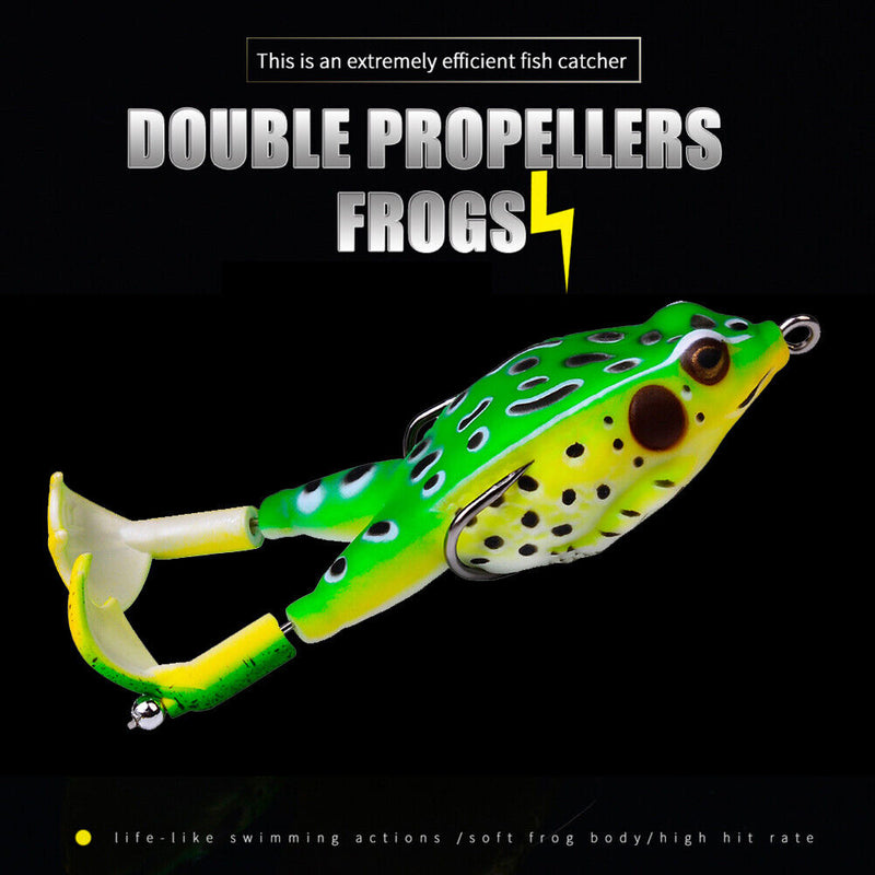 Bionic Frog Crankbait Lure 9.5cm 24g Silicone Soft Bait Outdoor Fishing Tackl