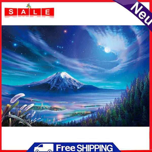 Night Landscape 50x40cm Oil Paint By Numbers Picture DIY Painting