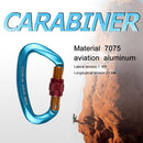 25KN Climbing Buckle Security Safety Master Lock Rock Climbing (Blue) Newly