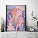 5D DIY Partial Drill Special Shape Girl Rhinestone Diamond Drawing for Home