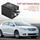 5-Pin EP27 FL27 LED Electronic Flasher Relay Fix Hyper Flash for Turn Signal