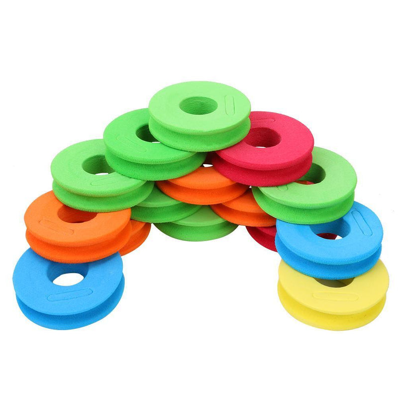 100pcs Foam Winding Main Coil Board Fishing Line Rotating Spool for Fishing Gear