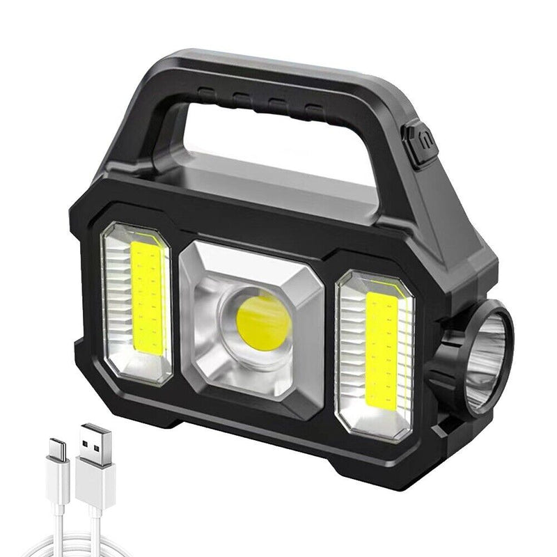500lm Searchlight Portable Powerful Lantern Solar USB Charging for Camping Items
